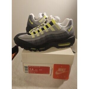 2015 Nike Air Max 95 V SP Men Sz 7.5 Neon Yellow Volt Black Patch OG 747137-170